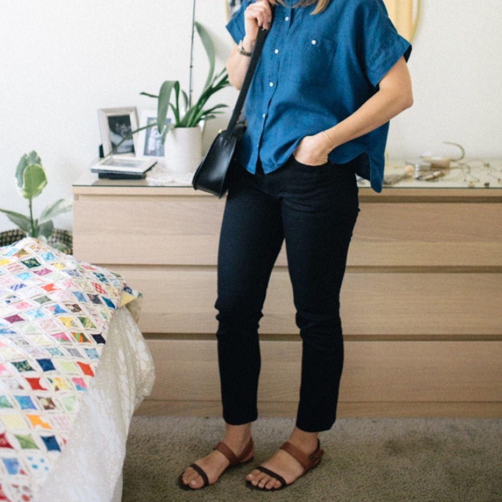 Everlane black modern boyfriend jeans